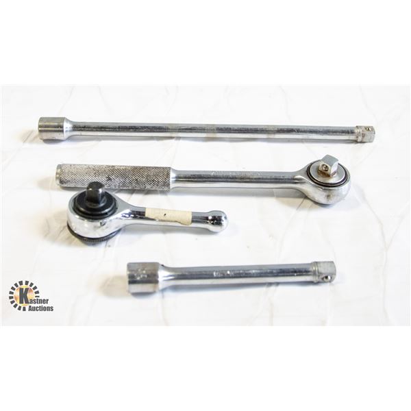 3/8" DRIVE WESTWARD RATCHET, EXTENSIONS