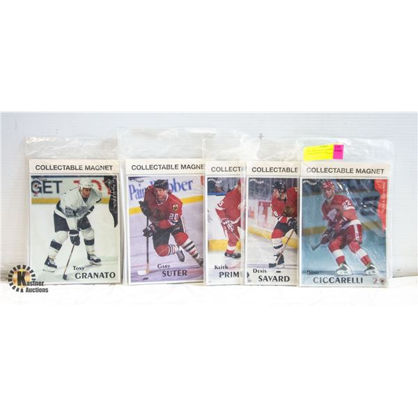 SET OF FOUR NHL HOCKEY PLAYERS MAGGERS MAGNETS