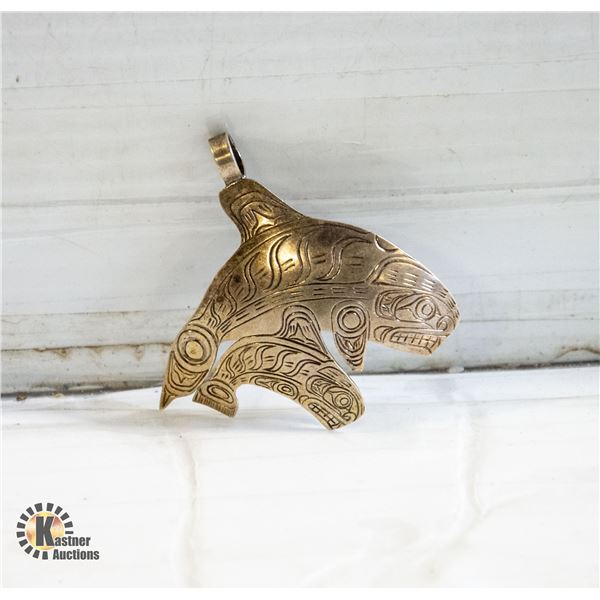 HANDMADE 12.8 GRAMS INDIGENOUS STERLING PENDANT