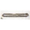 Image 1 : 95 GRAM THICK SILVER TONE CHAIN 34 INCH LONG