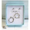 Image 1 : 925 STERLING EARRINGS SET WITH NOSE RING PLUS