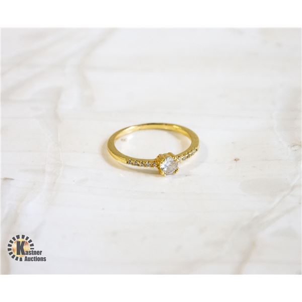 GOLD PLATED RING SIZE 12.25
