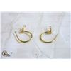 Image 1 : PAIR OF GOLD PLATED EARRINGS