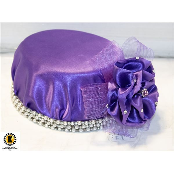 VTG. SWAN NEW YORK PURPLE HAT WITH