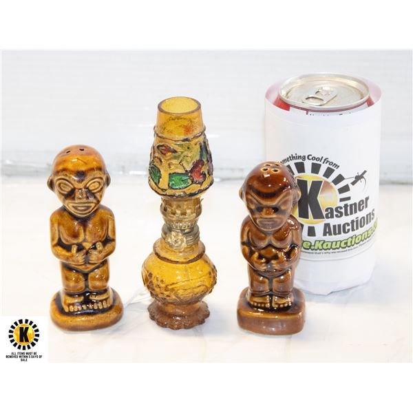 VTG. KON TIKI S&P SHAKERS, VTG. 1950S