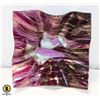 Image 1 : FUSED/MOLDED ART GLASS DISH