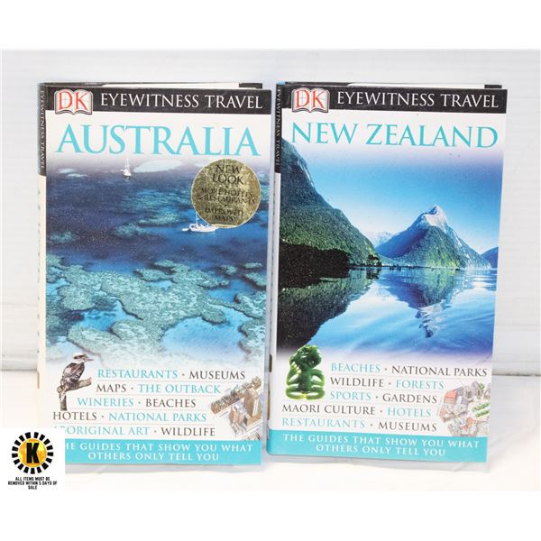 TRAVEL BOOKS FOR AUSTRALIA AND NEW ZEALAND