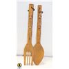 Image 1 : VTG. TIKI 19 INCH HANDCARVED FORK