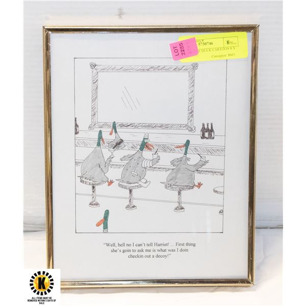 THE FAR SIDE DUCK CARTOON 8 X 10"