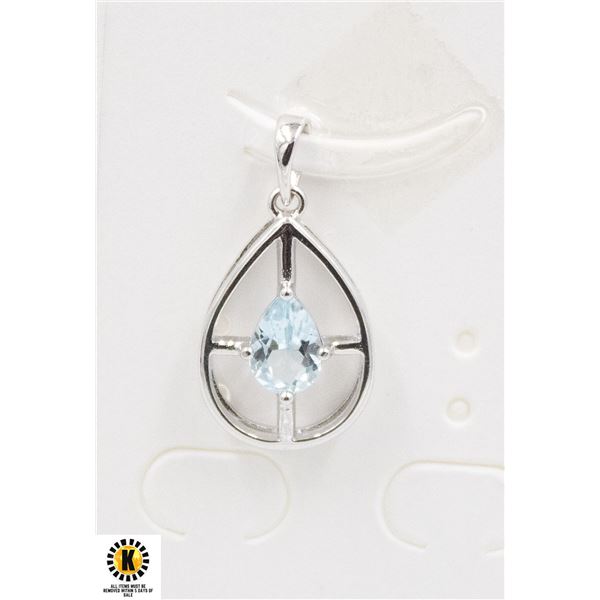 #260-SKY BLUE TOPAZ PENDANT