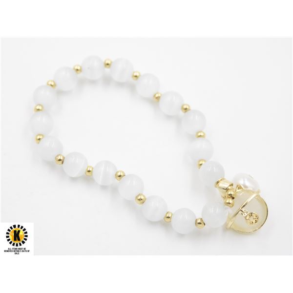 #99-FIRE WHITE OPAL BRACELET (MIXICO OP)