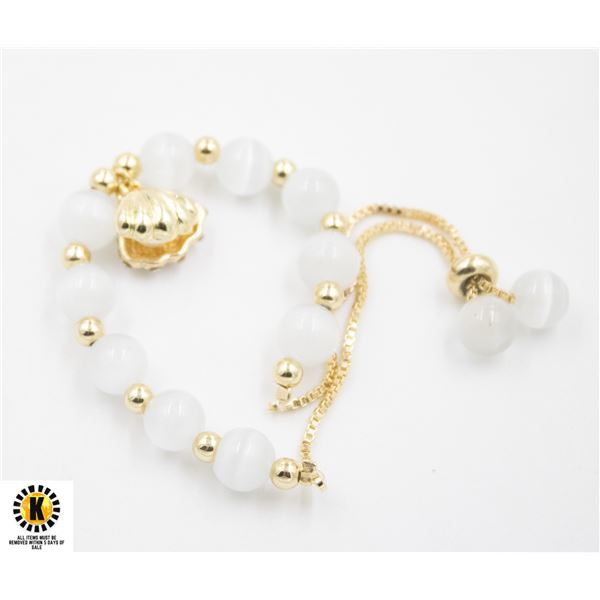 #93-FIRE WHITE OPAL BRACELET (MIXICO OP)