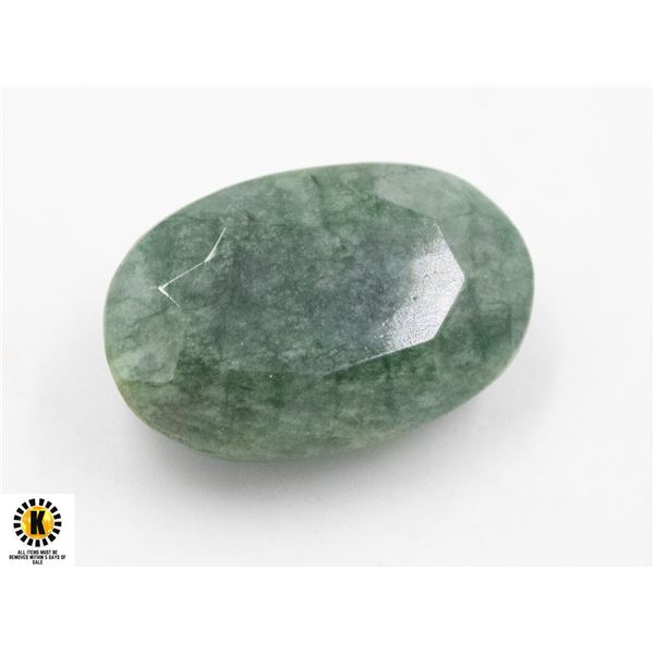 #47-GREEN EMERALD GEMSTONE 48.65 CT