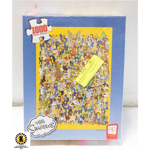 NEW AND SEALED THE SIMPSONS 1000 PUZZLE