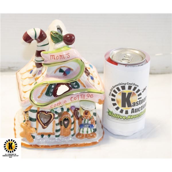 BLUE SKY CERAMIC GINGERBREAD HOUSE