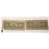 Image 2 : 146)1896 TWO CUBAN 5 CENTAVOS BILLS WITH