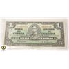 Image 1 : 203)1937 KING GEORGE CANADIAN $1 BILL,