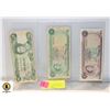 Image 1 : 205)3 BAHAMAS BILLS ,2000 CENTRAL BANK $1