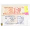 Image 1 : 150)2 BANK OF MEXICO 100,20 PESO BILLS