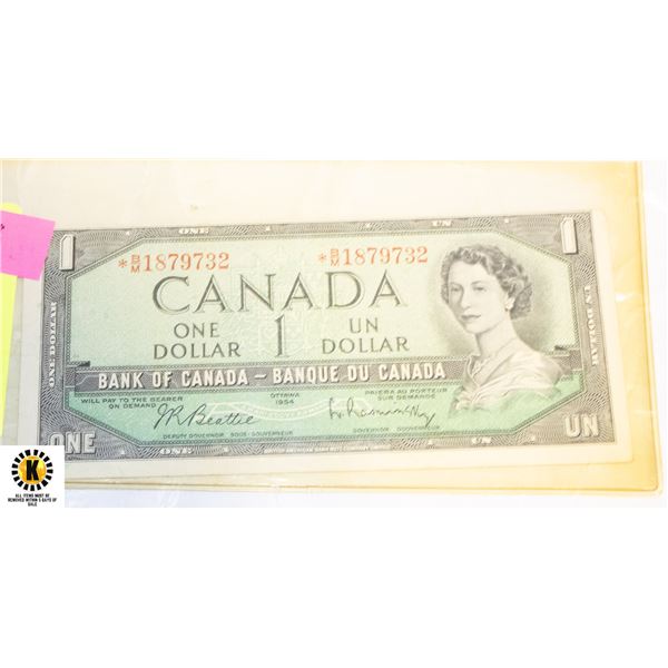 119)1954 CANADA ONE DOLLAR BEATTY/RAMINSKY