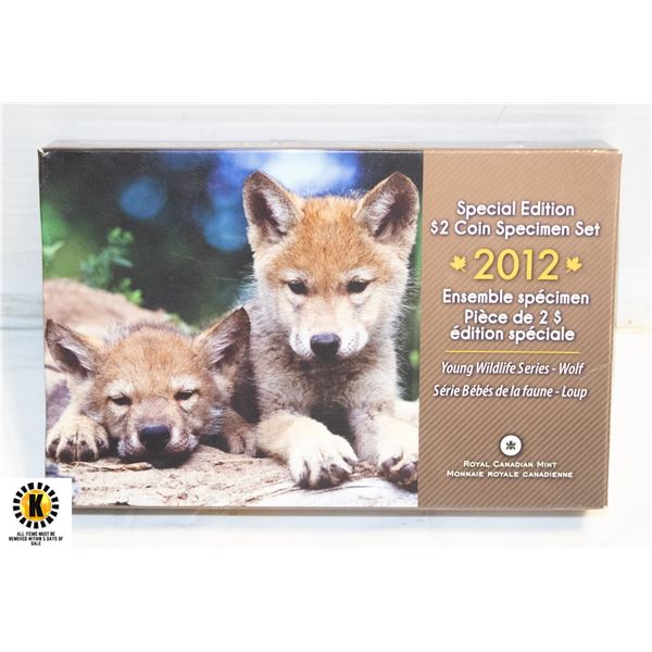 24)RCM 2012 WOLF PUPS SPECIMEN COIN SET