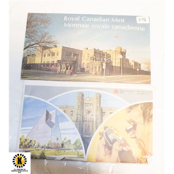 55)1974 AND 1981 $1,.50,.25,.10,.05,01 CANADIAN