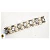 Image 1 : CRYSTAL AND FAUX PEARL SILVERTONE