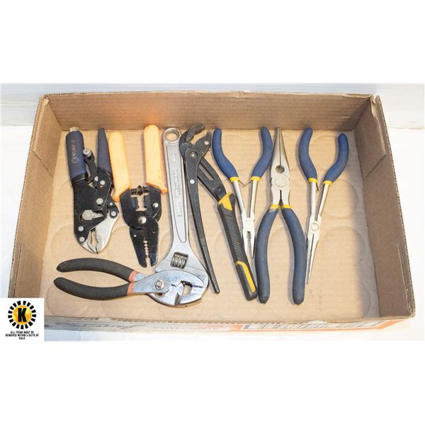 FLAT WITH MASTERCRAFT PLIERS, DEWALT CHANNEL