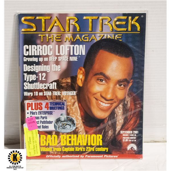 STAR TREK "THE MAGAZINE"- SEPTEMBER 2001