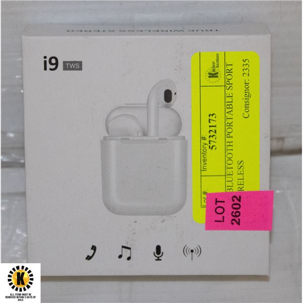 I9 BLUETOOTH PORTABLE SPORT WIRELESS