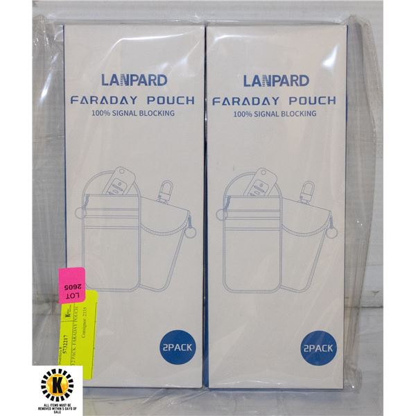 SEALED 2 PACK  FARADAY POUCH SIGNAL