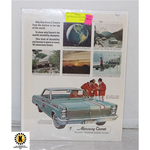 1965 "MERCURY COMET" MAGAZINE AD