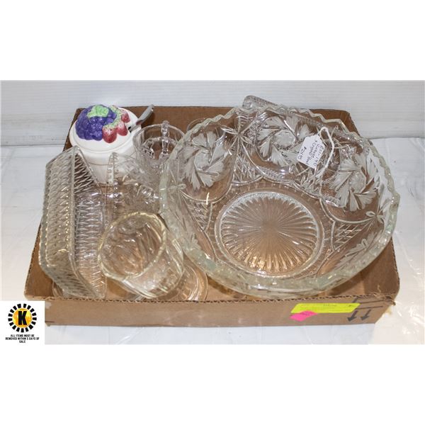 VTG. LARGE CRYSTAL SALAD/SERVING