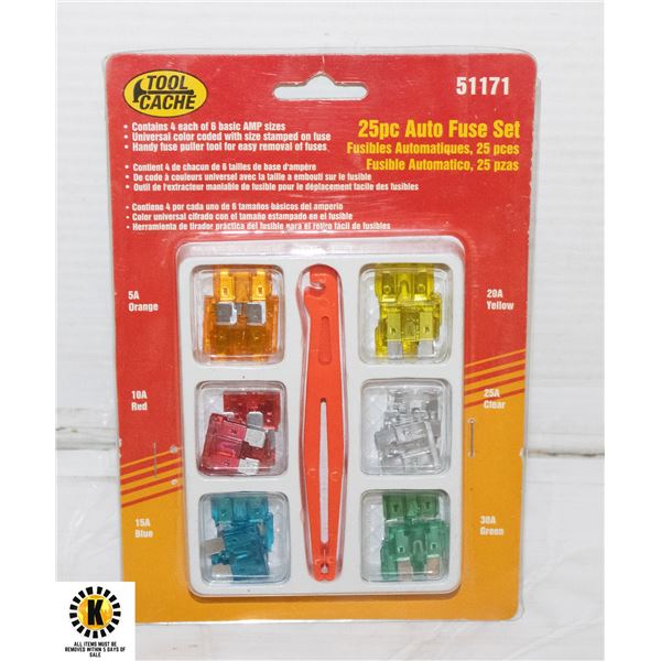 25 PIECE AUTO FUSE SET