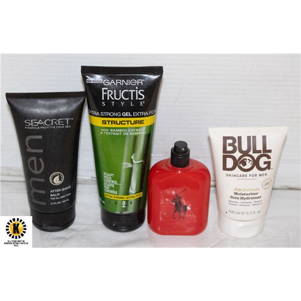 PKG OF MENS PRODUCTS WITH POLO RED EAU DE
