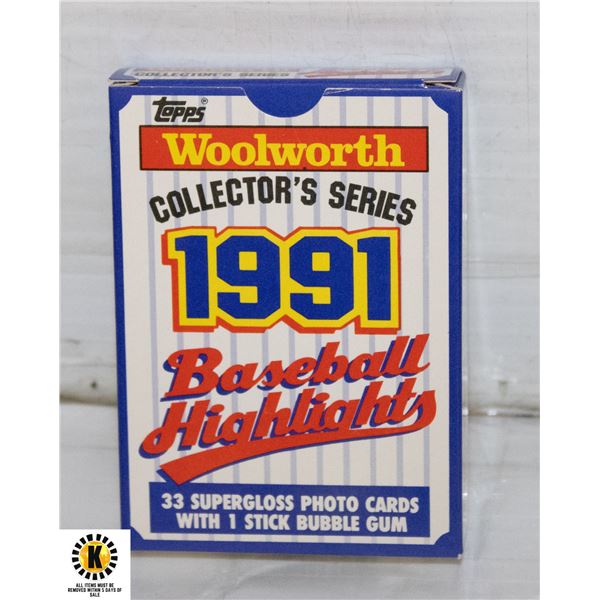 TOPPS WOOLWORTH 1991 BASEBALL STARS SET
