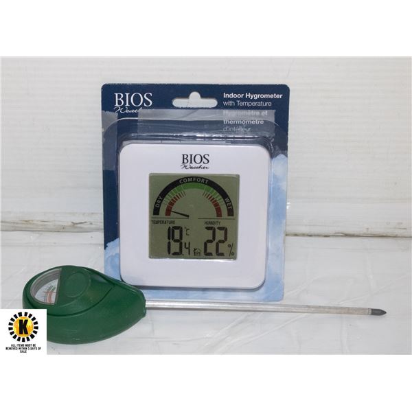 TWO INDOOR HYGROMETERS