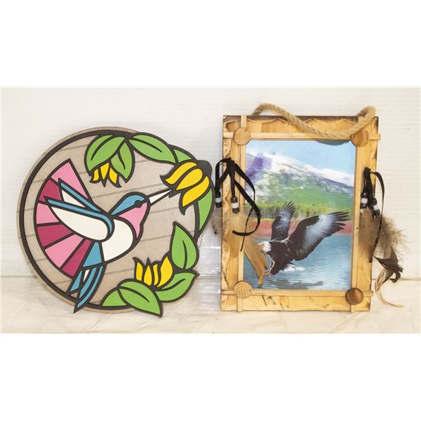 PAIR OF ESTATE WALL HANGINGS HANDMADE