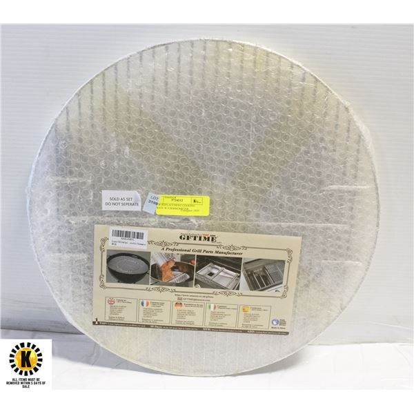 NEW-REPLACEMENT COOKING GRATE W/THERMOMETER