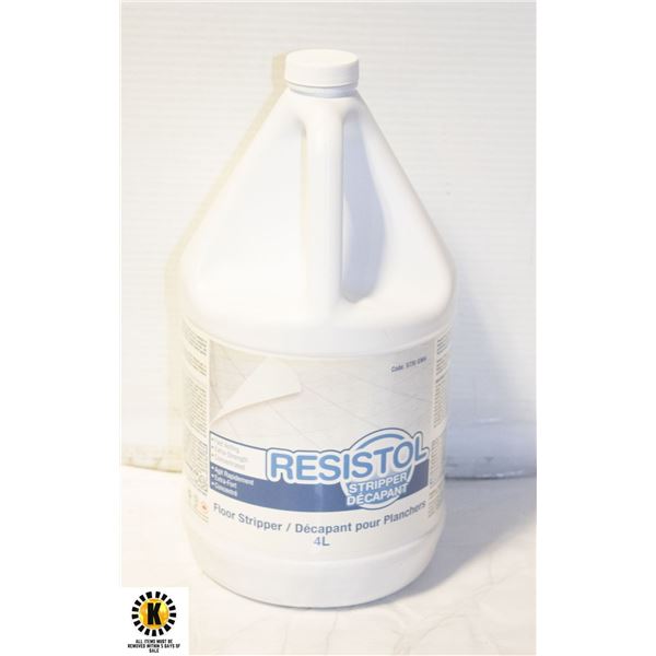 NEW 4L BOTTLE OF RESISTOL FLOOR STRIPPER