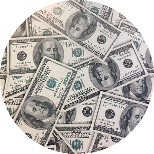 180CM DOLLAR PRINT FUNNY BLANKET