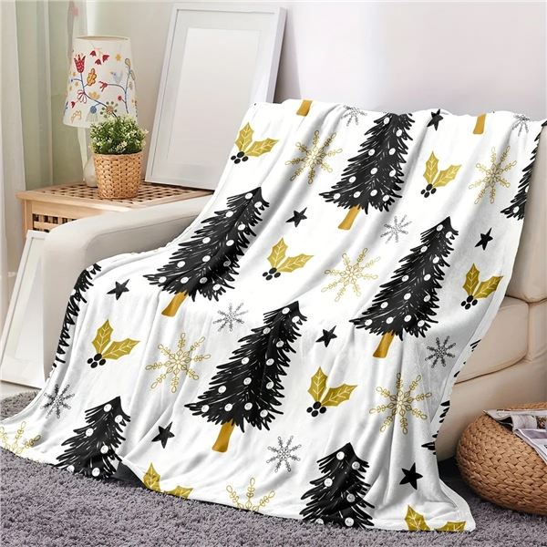 SUPER KING SIZE 180CMX200CM X'MAS THEMED BLANKET
