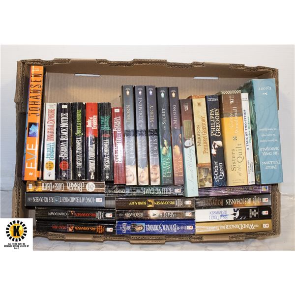 FLAT WITH 30 NOVELS AND COLLECTIONS INCL.