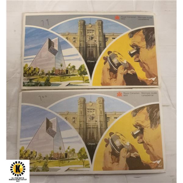 53)1979 AND 1984 $1,.50,.25,.10,.05,01 CANADIAN