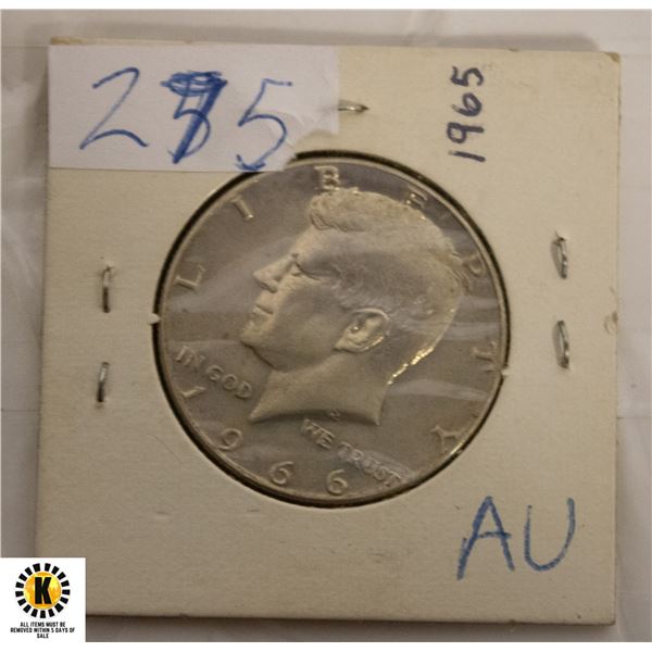 275)1965 AMERICAN SLIVER HALF DOLLAR