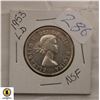 Image 1 : 286)1953 CANADIAN LARGE DATE SILVER HALF