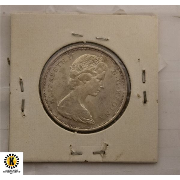290)1967 CANADIAN CENTENNIAL SILVER HALF