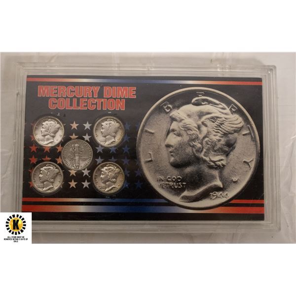 18)UNITED STATES, SILVER MERCURY, DIME SET