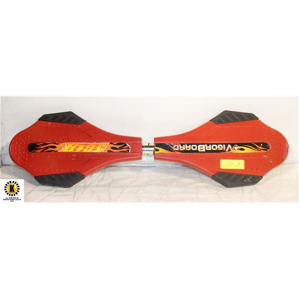 RED VIGORBOARD WAVEBOARD RIPSTICK STYLE