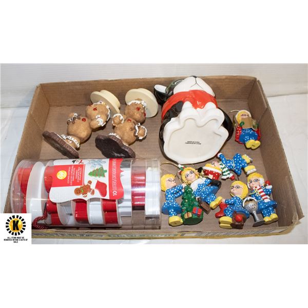 BOX OF MISC CHRISTMAS COLLECTABLES